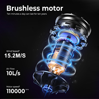 Styler multifonction 8 en 1 personnalisé OEM ODM, 110000 tr/min, styler ionique à air chaud haute vitesse avec diffuseur et peigne
