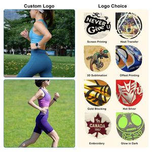 เสื้อกล้ามโยคะผู้หญิงคุณภาพสูง ผ้าริบ แห้งเร็ว สำหรับออกกำลังกาย เล่นกีฬา สไตล์หวาน ใส่สบาย เหมาะสำหรับฟิตเนส - Product Image 5