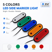 Feux de position latéraux LED rouges et ambre basse consommation 12V/24V pour camions et remorques