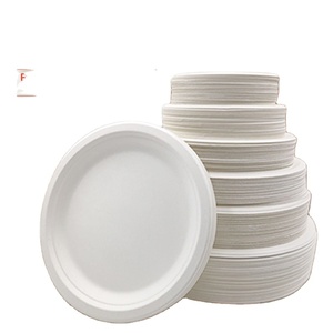 Assiettes jetables biodégradables en pulpe de papier carrées, épaisses, imperméables et résistantes à l'huile, pour pique-nique, barbecue, fête, vaisselle, 50/paquet - Product Image 2