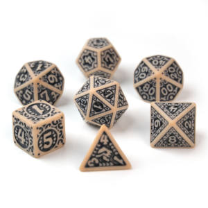 סיטונאי רטרו אקרילי קובייה פוליהדראמין קובייה מקל על קוביות פלסטיק להגדיר קוביות עבור משחק שולחן - Product Image 4