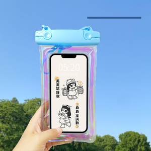 Vente en gros pochettes pour téléphone portable étui pour téléphone portable en pvc laser <span class=keywords><strong>sacs</strong></span> d'emballage transparents et étanches pour téléphone portable housse airbag pochette pour téléphone en pvc - Product Image 1