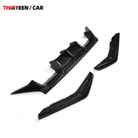 Diffuseur arrière en fibre de carbone véritable style CT G87 pour BMW G87 M2 2023+ – Spoiler et séparateur inférieur – Pièces automobiles
