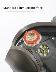 Masque à gaz intégral haute sécurité pour peinture au pistolet, produits chimiques et pesticides – Masque de protection en silicone à large champ de vision pour une protection intégrale du visage - Product Image 5