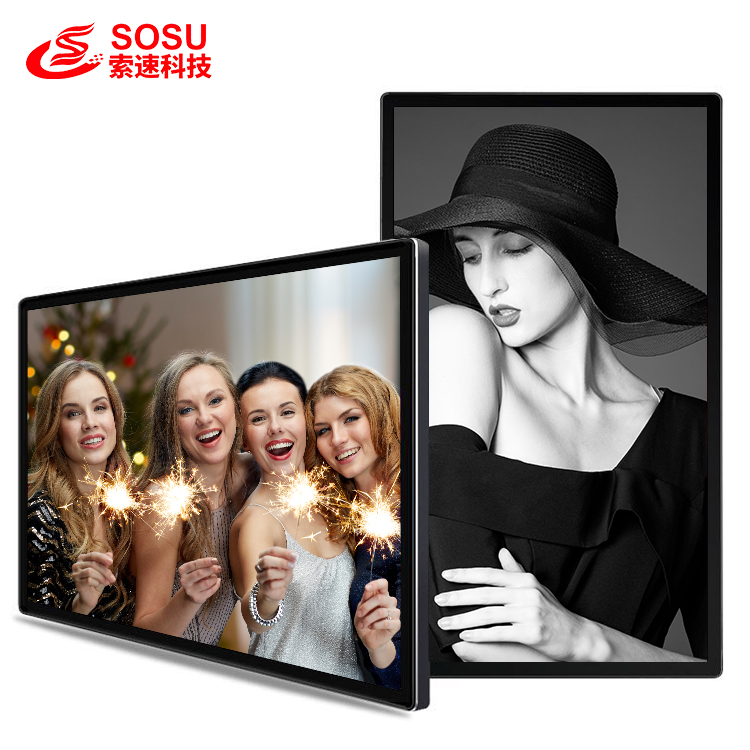 32 дюйма 1920*1080 настенное крепление рекламное табло с ЖК-дисплеем и cd-картой поддержкой USB, SD карт памяти, видеоплеер