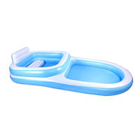 Piscine familiale gonflable en PVC légère et durable pour l'extérieur, adaptée aux adultes, aux enfants, aux bébés et à un usage familial