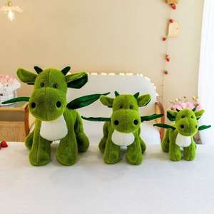 Lindo pequeño dragón muñeca de peluche <span class=keywords><strong>dinosaurio</strong></span> muñeca niños almohada marioneta el año de la mascota Loong - Product Image 5