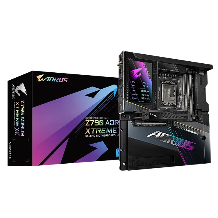 기가 바이트 Z790 AORUS XTREME X EATX 게임용 마더 보드 4 듀얼 채널 DDR5 소켓 지원 인텔 코어 13 14 프로세서