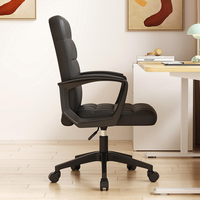 Chaise de bureau ergonomique en gros, confortable, pivotante, pour bureau à domicile, chaise de direction avec roulettes pivotantes