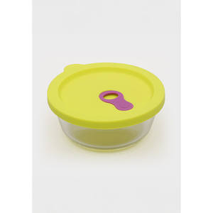 390ml rotondo forno a vapore in Silicone vetro contenitore per alimenti serbatoio per sala da pranzo congelatore sicuro per condimenti - Product Image 1