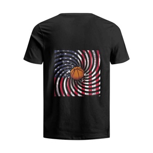 Camiseta Formal <span class=keywords><strong>de</strong></span> Manga Corta, 100% Algodón Tejido, 180 Gramos, Negra, con Estampado Digital, Patrones Personalizables en Ambos Lados, para Parejas - Product Image 4