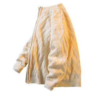 Chunky-Knit Cardigan: Loose-Fit Sweater <strong>Jacket</strong> for Spring and Fall - Product Image 6