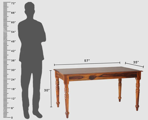 Juego de Comedor Moderno y Duradero de Madera de Sheesham Tallada, 4 Sillas, Muebles de Comedor de Madera Sólida para Cocina, Comedor, Cafetería e Interiores - Product Image 5