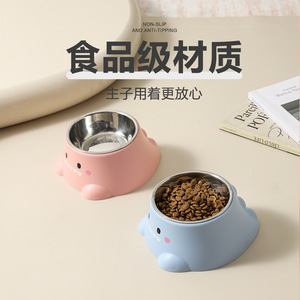 Gamelles pour chats et chiens en acier inoxydable, anti-renversement, gamelles pour petits chiens, gamelles à eau pour chiens, fournitures pour animaux de compagnie, gamelles pour manger - Product Image 5