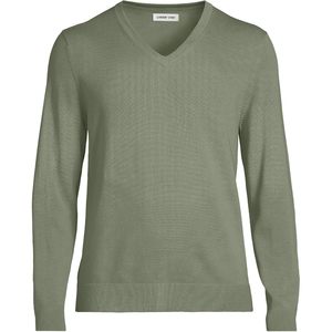 Pull en coton à col en V pour homme FOXA, maille fine, épaisseur standard, manches régulières - Product Image 3