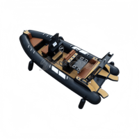 Yacht de luxe de 19 pieds, coque semi-rigide en aluminium, bateau pneumatique Rib580, bateau de patrouille à vendre