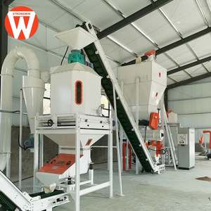 Usine 1-2 tonnes/h nouvelle <span class=keywords><strong>ligne</strong></span> de production de machine à granulés d'alimentation animale pour poulet vache bétail lapin <span class=keywords><strong>ferme</strong></span> volaille bétail - Product Image 5