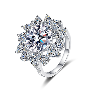 Anillo de Plata con Perla Elegante de Primera Calidad, con Incrustaciones de Piedras Finas, Plateado, de Lujo, para Uso Diario, Ocasiones Festivas y Corporativas - Product Image 2