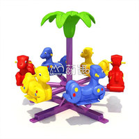 Moetry Mini carrousel pour enfants à 8 places en plastique et métal, animaux, aire de jeux extérieure, manège, jardin d'enfants, école maternelle, parc