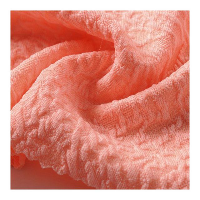 High Quality 94% Polyester 6% Spandex Wrinkled Fancy Ribbed Swimwear Fabric