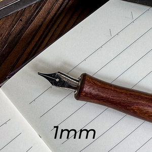 Stylo oblique à manche en bois, acier inaltérable, pointe acérée, bord dur, Qalam utilisé pour la <span class=keywords><strong>calligraphie</strong></span> anglaise, <span class=keywords><strong>arabe</strong></span>, islamique, ourdou - Product Image 3