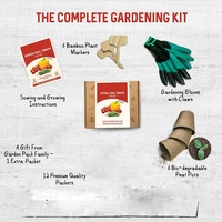 Kit de jardinage Pots de tourbe en papier durable Etiquette de sol pour plantes Pépinière Germination Semis Kit de démarrage pour la décoration intérieure
