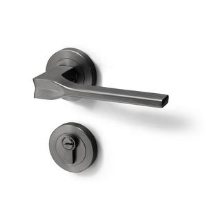 YONFIA 8180R57 <span class=keywords><strong>Poignée</strong></span> de <span class=keywords><strong>porte</strong></span> moderne en alliage de zinc au design épuré, serrure noire pour salle de bain, <span class=keywords><strong>poignée</strong></span> de <span class=keywords><strong>porte</strong></span> à levier pour <span class=keywords><strong>porte</strong></span> en bois - Product Image 2