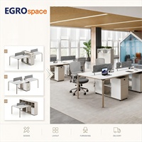 EGROspace Soluzione di Arredamento per Ufficio Personalizzata OEM ODM, Design Modulare per Postazioni di Lavoro e Scrivanie per Coworking