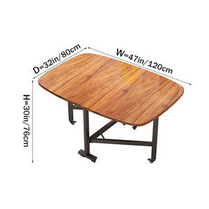 <span class=keywords><strong>Table</strong></span> de salle à manger pliable et <span class=keywords><strong>extensible</strong></span> en bois moderne <span class=keywords><strong>avec</strong></span> armoire de rangement pratique et <span class=keywords><strong>table</strong></span> <span class=keywords><strong>console</strong></span> Mobilier de maison - Product Image 3