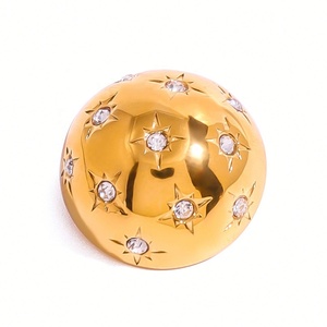 Bijoux de mariage personnalisés pour enfants, pendentif étoile octogonale en acier inoxydable étanche, incrusté de diamants blancs CZ - Product Image 1