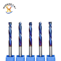 Fraise en bout CNC à tige de 6mm/8mm pour panneaux stratifiés et agglomérés en carbure pour applications de fraisage