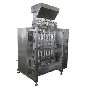 Оптовая продажа, Многополосная упаковочная машина для саше, упаковочная машина для сахарных саше, упаковочная машина для кофейных пакетов, Китай