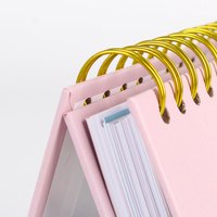 Bloc-notes à spirale d'impression personnalisée promotionnelle 365 jours porte-calendrier inspirant calendrier d'affirmation de bureau
