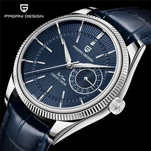 Montres <span class=keywords><strong>pour</strong></span> hommes PAGANI DESIGN 2021 Nouvelle collection Montres automatiques de marque haut de gamme <span class=keywords><strong>pour</strong></span> hommes avec date Bracelet en cuir Étanche 100M Chronographe Cadeau - Product Image 1