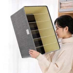 Approvisionnement d'usine Garde-robe <span class=keywords><strong>Pantalon</strong></span> Organisateur Pliable Culotte Chaussettes Vêtements <span class=keywords><strong>Tiroir</strong></span> Sous-Vêtements Cubes De Stockage Diviseur - Product Image 4