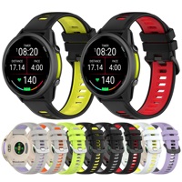 Bracelet de montre en silicone bicolore à dégagement rapide de 22 mm pour Garmin Forerunner 935 945 955 Solar 965 Solar 970 Sport, bracelet de remplacement