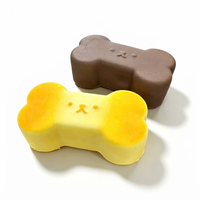 Jouet Squishy en forme d'os de gâteau à remontée lente, jouet anti-stress à presser de taille double-main, jouet sensoriel pour enfants de 3 ans et plus et adultes