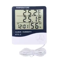 Digital Precision Thermo Higrometer Thermometer Hygrometer Weather Station Suhu Kelembaban Meter Indoor OutdoorSensor Sekali