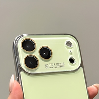 Coque de téléphone en verre trempé avec grande fenêtre pour appareil photo pour iPhone 18 Pro Max, finition mate transparente, toucher doux