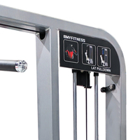 Machine de tirage vertical commerciale pour l'entraînement du dos, équipement de tirage vertical assis pour salle de sport