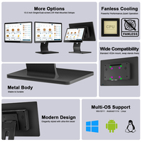 Système POS tout-en-un 15,6 pouces sous Windows 11, silencieux, compatible VESA, pour le commerce de détail de luxe, machine POS OEM/ODM, écran tactile Android