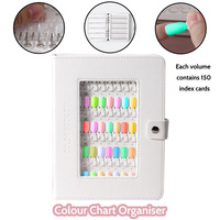 Livre d'échantillons de couleurs pour ongles en acrylique et gel, avec logo personnalisé, nouvelle collection 2026, grille de présentation pour la pratique des faux ongles et nuancier de couleurs en cristal