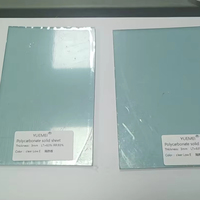 Plaques en polycarbonate transparent anti-infrarouge de 3 mm, panneaux plats solides avec protection UV, pour la toiture