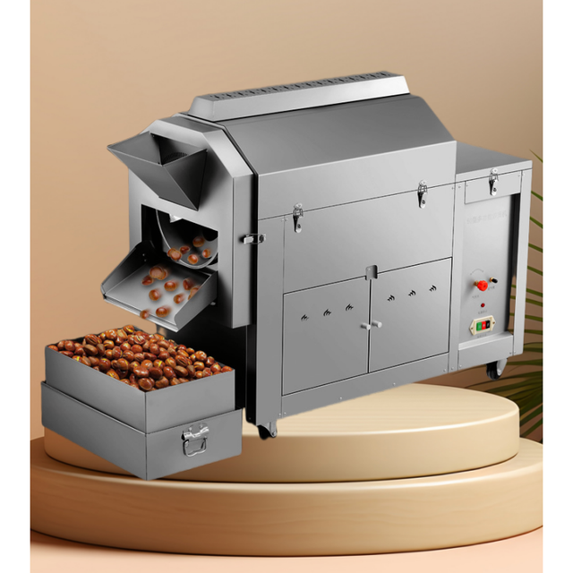 Hot-selling New Product Upgrade Motor Power 90w Fire Oven Heating Commercial Use Nut Roaster Corn Roasting Machine