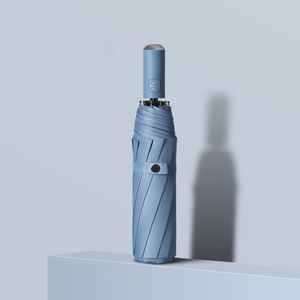 Vente en gros de parapluies de golf automatique, logo personnalisé, design moderne multicolore, cadeaux d'affaires pliants en bois entièrement automatiques pour adultes - Product Image 5