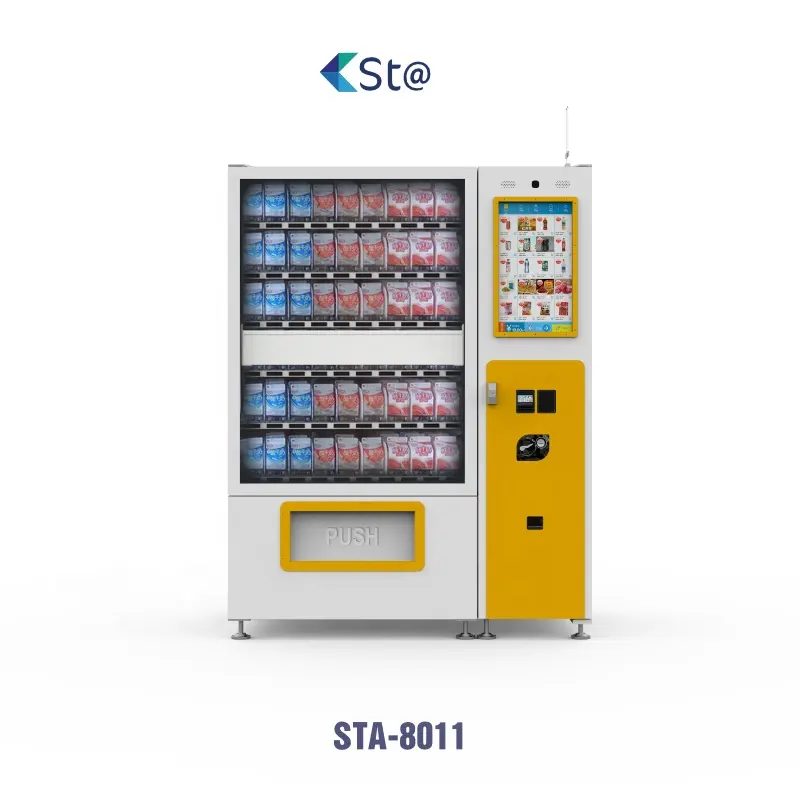 Buscando agente Combo Snack bebida fría 21,5 pulgadas pantalla táctil máquina expendedora Combo máquina expendedora de bebidas