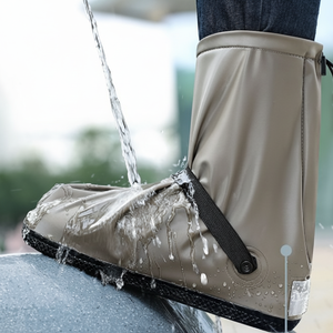 Copriscarpe antiscivolo in Silicone impermeabile con cerniera antipioggia per la protezione del piede stagioni piovose - Product Image 1
