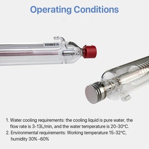 Abd depo ücretsiz kargo Yongli 100W 130W 150W Co2 cam lazer tüp Metal kafa ile kolay bağlı lazer ekipman parçaları - Product Image 2