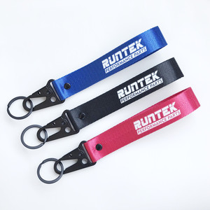 Llavero Bordado con Logotipo de Marca de Auto, de Tela de Alta Calidad, Personalizado de Fábrica, al por Mayor, con Etiqueta y Cordón - Product Image 3