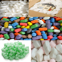 Machines de remplissage et d'emballage de mousse d'amidon de maïs pour cacahuètes, ligne d'équipement de fabrication de mousse biodégradable pour emballage de cacahuètes